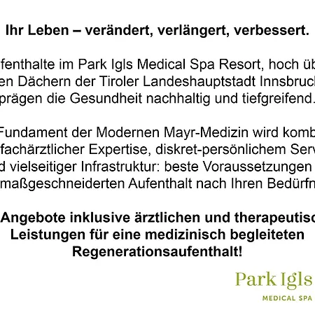 Park Igls - Medical Spa Üdülőközpont Innsbruck