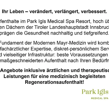 Park Igls - Medical Spa منتجع
