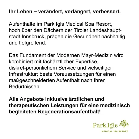 Θέρετρο Park Igls - Medical Spa